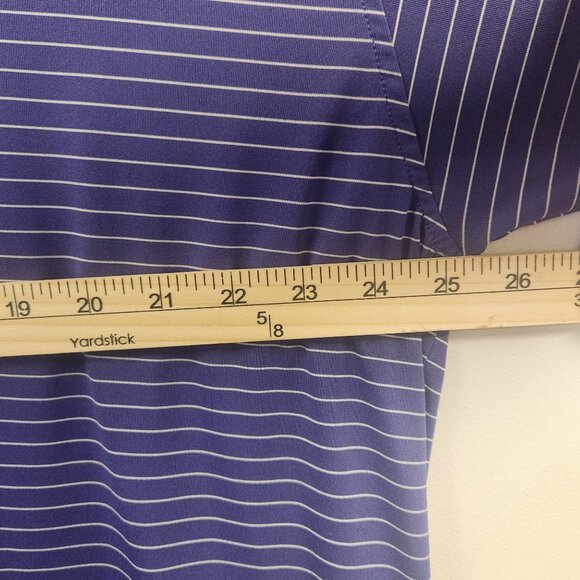 Bobby Jones Men's XXL Purple Striped Performance Polo Shirt  Golf - Picture 3 of 9
